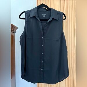 Ann Taylor Black Sleeveless Blouse